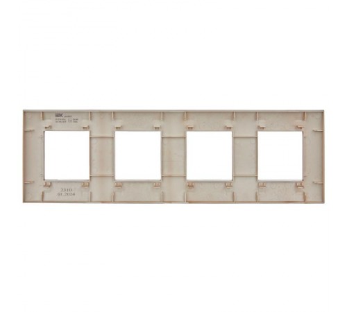 SKANDY Рамка 4-местная SK-F04Sa песочный  SK-M42-K98  IEK
