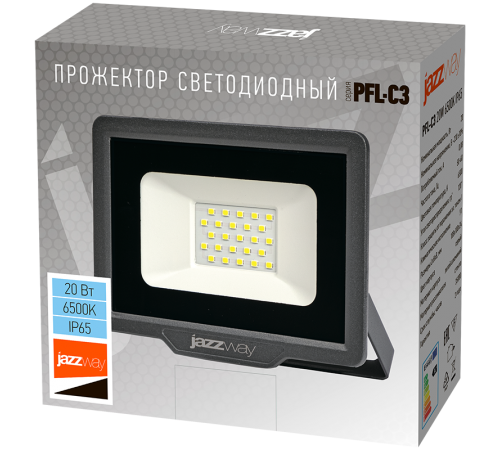 Прожектор светодиодный PFL- C3 20w (compact) 6500K IP65  .5023543A  Jazzway