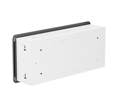 Корпус ArtShell Aesthetic встраиваемый силовой 24 модуля, чёрная дверь из закаленного стекла  artshell-a-24p-cb EKF