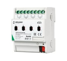 INTELLIGENT ARLIGHT Релейный модуль KNX-704-SW16-DIN (BUS, 4x16A)  025661  Arlight