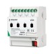 INTELLIGENT ARLIGHT Релейный модуль KNX-704-SW16-DIN (BUS, 4x16A)  025661  Arlight