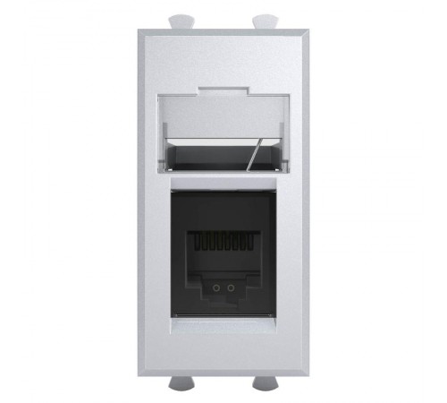 Телефонная розетка RJ-12 модульная, "Avanti", " Закаленная сталь", 1модуль  4404311  DKC