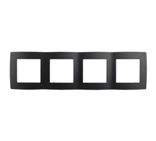 Рамка на 4 поста 12-5004-05,  антрацит  Б0014775  ЭРА