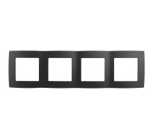 Рамка на 4 поста 12-5004-05,  антрацит  Б0014775  ЭРА