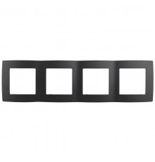 Рамка на 4 поста 12-5004-05,  антрацит  Б0014775  ЭРА