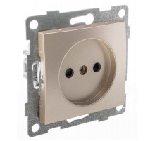 Bravo Розетка 1-ой б/з с з/ш, СУ , 16А, 250В, шампань  С10Р2-027  GUSI Electric