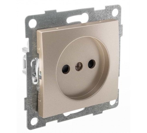 Bravo Розетка 1-ой б/з с з/ш, СУ , 16А, 250В, шампань  С10Р2-027  GUSI Electric
