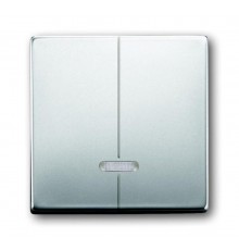 Клавиша для 2-канального светорегулятора 6565 U, серия pur/сталь  6599-0-2927   2CKA006599A2927  ABB