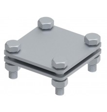 Соединитель плоского проводника до 40 мм две пластины, гор. цинк, 391152  МС-152-ГЦ   Ostec