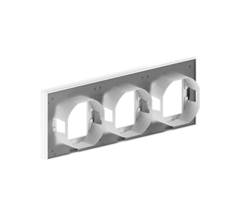 3 - местная рамка, IP44, белая, пластик Эпика EKF  UP1-FPW-03-44  EKF
