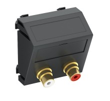 Мультимедийная рамка Audio-Cinch Modul45 (черный) (MTS-2R F SWGR1)  6105081  OBO Bettermann