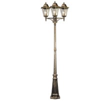 Светильник садово-парковый 6215 3*100W 230V E27 590*590*2200мм черное золото (новый цвет все)  11208  FERON