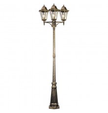 Светильник садово-парковый 6215 3*100W 230V E27 590*590*2200мм черное золото (новый цвет все)  11208  FERON