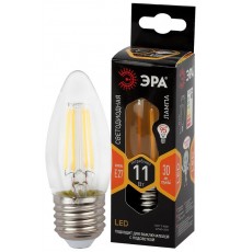 Лампа светодиодная F-LED B35-11w-827-E27 (филамент, свеча, 11Вт, тепл, E27)  Б0046986  ЭРА