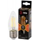 Лампа светодиодная F-LED B35-11w-827-E27 (филамент, свеча, 11Вт, тепл, E27)  Б0046986  ЭРА
