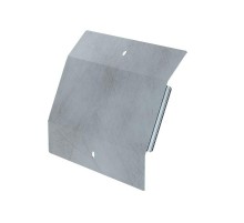 Крышка угла вертикального внешнего 45 градусов Профи INOX (AISI 316) 200х80 (1,0 мм)  PR16.16827  Промрукав