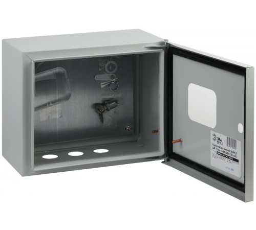  Щит с монтажной панелью металлический ЩМПг (окно)-02 IP54 (250х300х175) SIMPLE  Б0041661  ЭРА