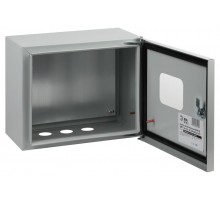  Щит с монтажной панелью металлический ЩМПг (окно)-02 IP54 (250х300х175) SIMPLE  Б0041661  ЭРА