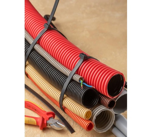 Хомут P6.6 стандартный (ч), 12.4x1000 (100шт) FlexLock PROxima  plc-fl-ctsb-12.4x1000  EKF