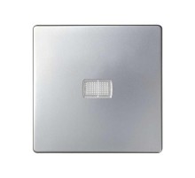 Simon 82 Клавиша для выключателя одноклавишного с подсветкой под пиктограммы, S82, S82N, алюминий  8200013-033  Simon