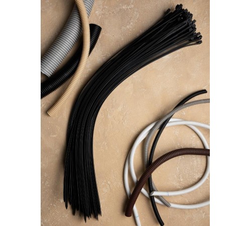 Хомут P6.6 стандартный (ч), 12.4x1000 (100шт) FlexLock PROxima  plc-fl-ctsb-12.4x1000  EKF