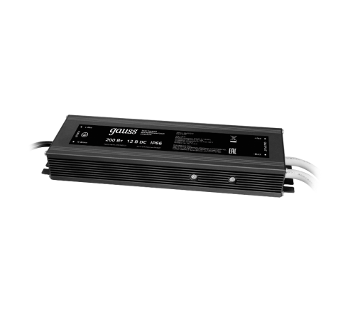Блок питания для светодиодной ленты пылевлагозащищенный 200W 12V IP66  202023200  Gauss