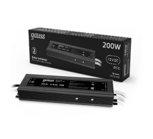 Блок питания для светодиодной ленты пылевлагозащищенный 200W 12V IP66  202023200  Gauss