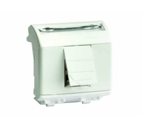 USB 2.0 со шторкой, Brava, белая, 2мод  76202B  DKC