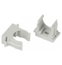 Крепеж клипса для труб  CLIP-20-G-MP d 20мм серый для монтажного пистолета (прямой монтаж) 100шт CLIP-20-G-MP  Б0062104  ЭРА