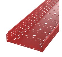 Лоток перфорированный Стандарт 500х100х3000 (1,0 мм) RAL 3000 (6 м/уп)  PR16.1913  Промрукав