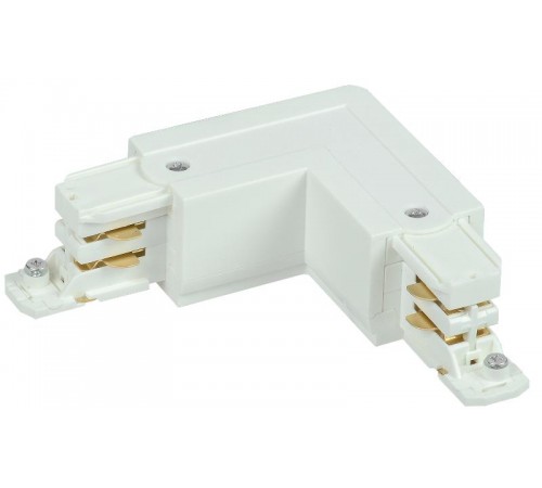 Соединитель L-образный наружный для трехфазного шинопровода осветительного белый  LPK0D-SLN-3-K01  IEK