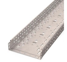 Лоток перфорированный Стандарт INOX (AISI 409) 300х80х3000 (0,8 мм) (6 м/уп)  PR16.2421  Промрукав