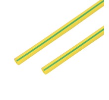 Термоусадочная трубка 10,0/5,0 мм, желто-зеленая, упаковка 50 шт. по 1 м  21-0007  REXANT