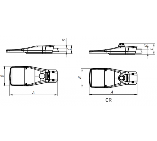 Светильник светодиодный SWIFT LED 40W DW1 730 RAL9006  1856000210  Световые Технологии
