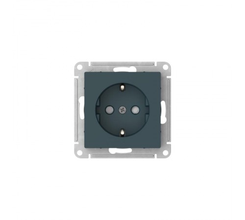 AtlasDesign Изумруд Розетка с заземлением со шторками, 16А, механизм, быстрозажимные клеммы  ATN000845S  SE