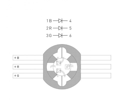 Мощный светодиод ARPL-9W-EPL45-RGB (700mA)  022611  Arlight