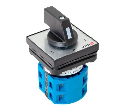 Переключатель кулачковый ПК-1-42 25А 2P "1-0-2" IP65  pk-1-42-25-65  EKF