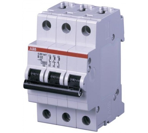 Выключатель автоматический трехполюсный S203MT 10А K 10кА (S203MT-K10)  2CDS273006R0427  ABB