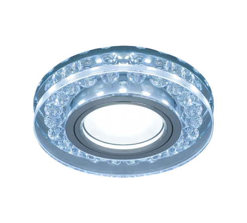 Светильник точечный встраиваемый Backlight BL045 Кругл. Кристалл/Хром, Gu5.3, LED 4100K  BL045  Gauss