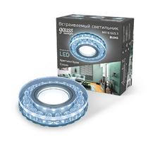 Светильник точечный встраиваемый Backlight BL045 Кругл. Кристалл/Хром, Gu5.3, LED 4100K  BL045  Gauss