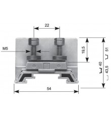 Клемма HD16/14.FF5.20 2шпильки  1SNA162979R0700  TE