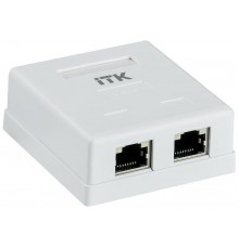 Настенная инф. розетка RJ45 кат. 6 FTP 2-порт  CS2-1C06F-22  ITK