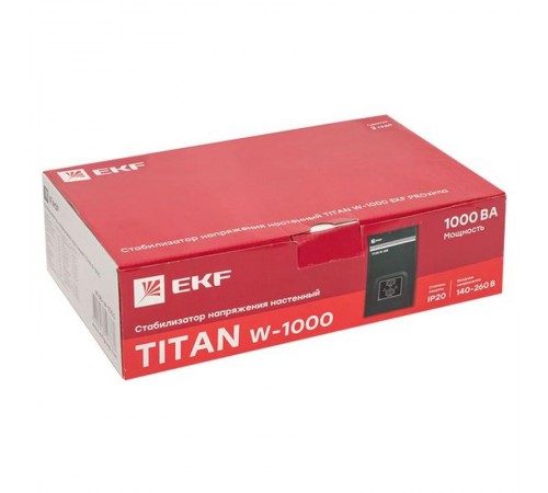Стабилизатор напряжения настенный TITAN W-1000 EKF PROxima  stab-w-1000  EKF
