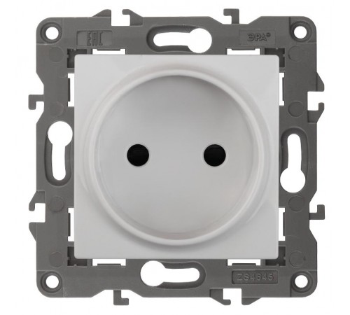14-2105-01 Розетка без заземления, 16A-250В, IP20, Эра Elegance, белый  Б0034284  ЭРА