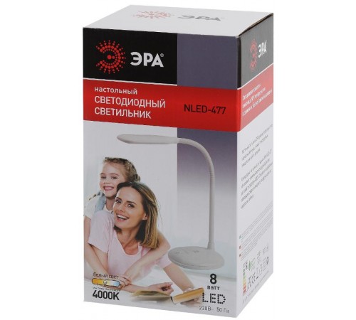 Светильник настольный NLED-477-8W-BK черный  Б0041083  ЭРА