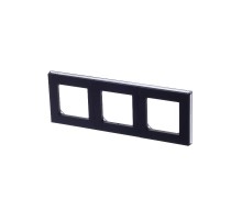 ABB Levit Антрацит / дымчатый чёрный Рамка 3-ая  3901H-A05030 63W  2CHH015030A6063  ABB
