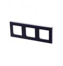 ABB Levit Антрацит / дымчатый чёрный Рамка 3-ая  3901H-A05030 63W  2CHH015030A6063  ABB