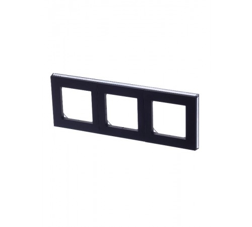 ABB Levit Антрацит / дымчатый чёрный Рамка 3-ая  3901H-A05030 63W  2CHH015030A6063  ABB