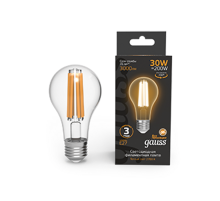 Лампа светодиодная Filament А70 30W 3000lm 2700К Е27 LED 1/10/40  102902130  Gauss