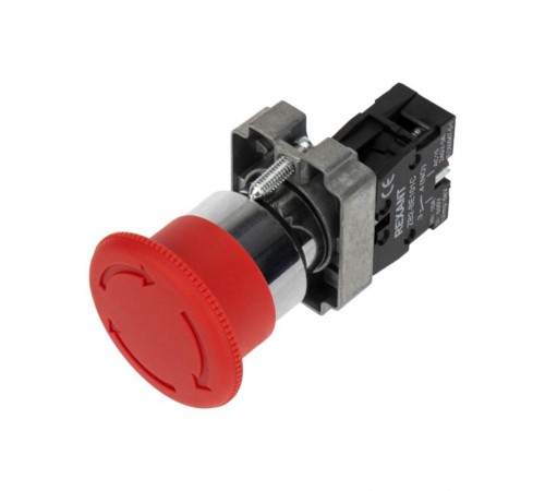 Кнопка XB2-BS поворотная красная грибок NC  36-5544  REXANT
